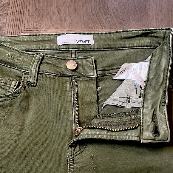 Vervet Army Green Distressed Jeans - Picture 5 of 13
